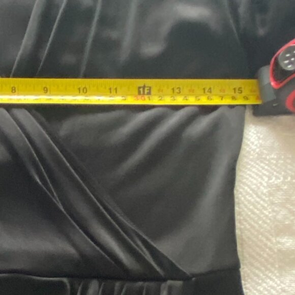 BABATON CLASSIC WRAP BLACK DRESS VISCOSE FULLY LINED SIZE S - Picture 7 of 8